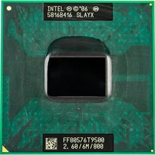 ЦП Ноутбук Core 2 Duo T9500 ЦП 6 м кэш/2,6 ГГц/800/двухъядерный разъем 478 PGA ноутбук процессор forGM45 PM45