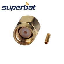 Superbat 10 шт. РЧ разъем RP-SMA 50 Ом припоя штекер(female pin) разъем для. 141 кабель