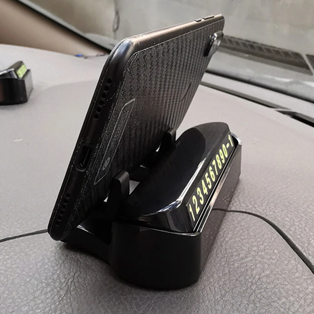 

Car Temporary Parking Card Hideable Phone Number Plate Automobile Hidden Telephone Number Card Car Phone Holder Car Accessories