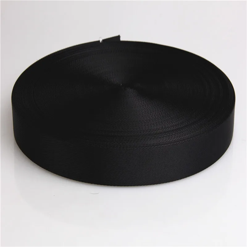 

1.5 inch black twill nylon tape webbing for bags strap ,men belt hot sale 100 yards