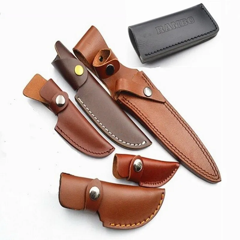 Genuine Leather Knife Case Mini Edc Tool Accessory Karambit Knife