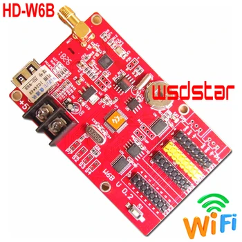 

HD-W6B 1024*48 3*HUB12 1*HUB08 WIFI Single & Dual Color LED display control card HD-W60 W60 HD-W61 HD-W62 Hot sales 10pcs/lot