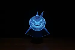 Ужасный Акула Форма 3D свет в ночь/настольная лампа как 2017 Последние подарок для украшения гостиной и спальни