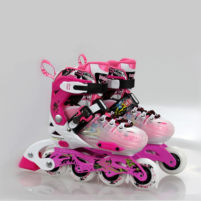 الاطفال الزلاجات للمبتدئين Inine تزلج الأطفال طالب الصالة الرياضية 30-33/34-37 حجم للتغيير patines حقيبة خوذة الركبة سادة