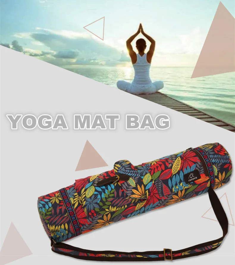 Водонепроницаемый холщовый рюкзак для йоги, сумка для йоги, сумка для тренажерного зала, водонепроницаемый коврик, сумка для йоги, пилатеса, чехол, сумка для переноски