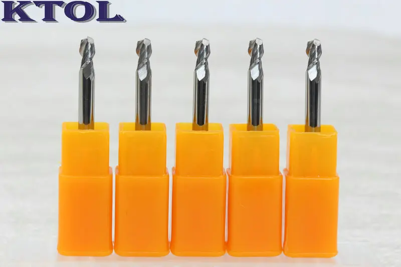 1pc 3.175mm 2 Flute Tungsten Carbide CNC Tool for Aluminum Milling Slot Router Cutter Engraving Bits Aluminium End Mills L6-17mm_1