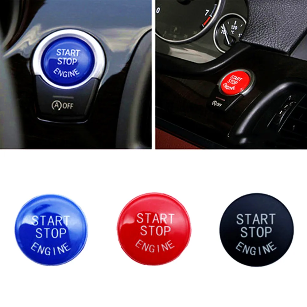 

Car Engine START Button Replace Cover STOP Switch Accessories Key Decor for BMW X1 X5 E70 X6 E71 Z4 E89 3 5 Series E90 E91 E60