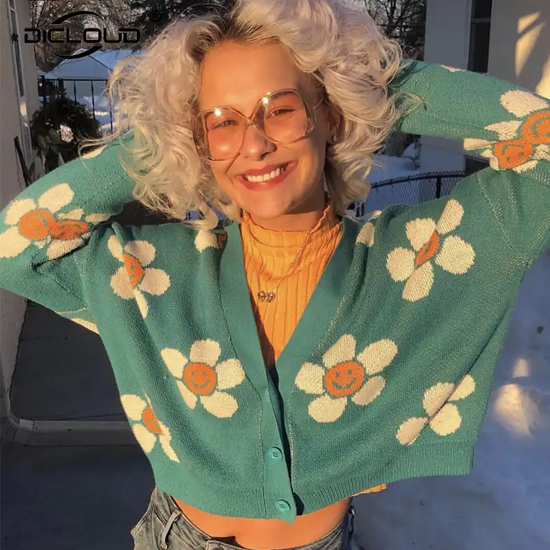 lazy oaf daisy cardigan