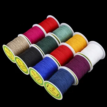 

12 color Jewelry lin 0.4mm 0.8mm thick nylon wire 10m Chinese Knot String Knit Ropes Jade Line DIY jewelry Accessories angling