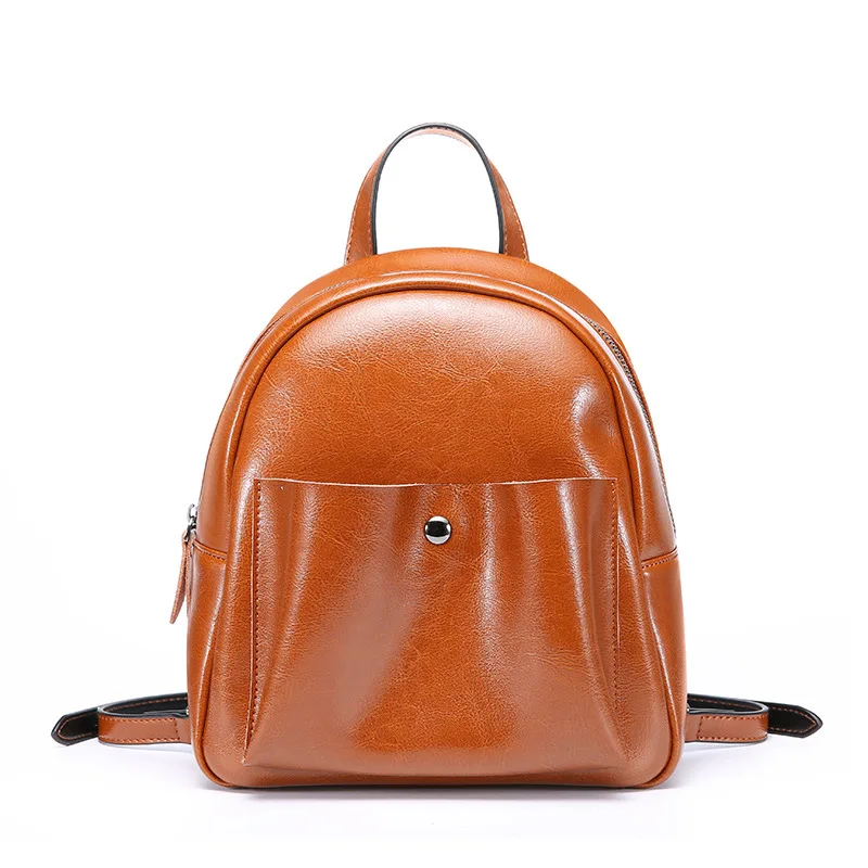 

Travel bag Backpack genuine leather mochila brand 2018 new women shoulder bag Cow leather school bag free shipping