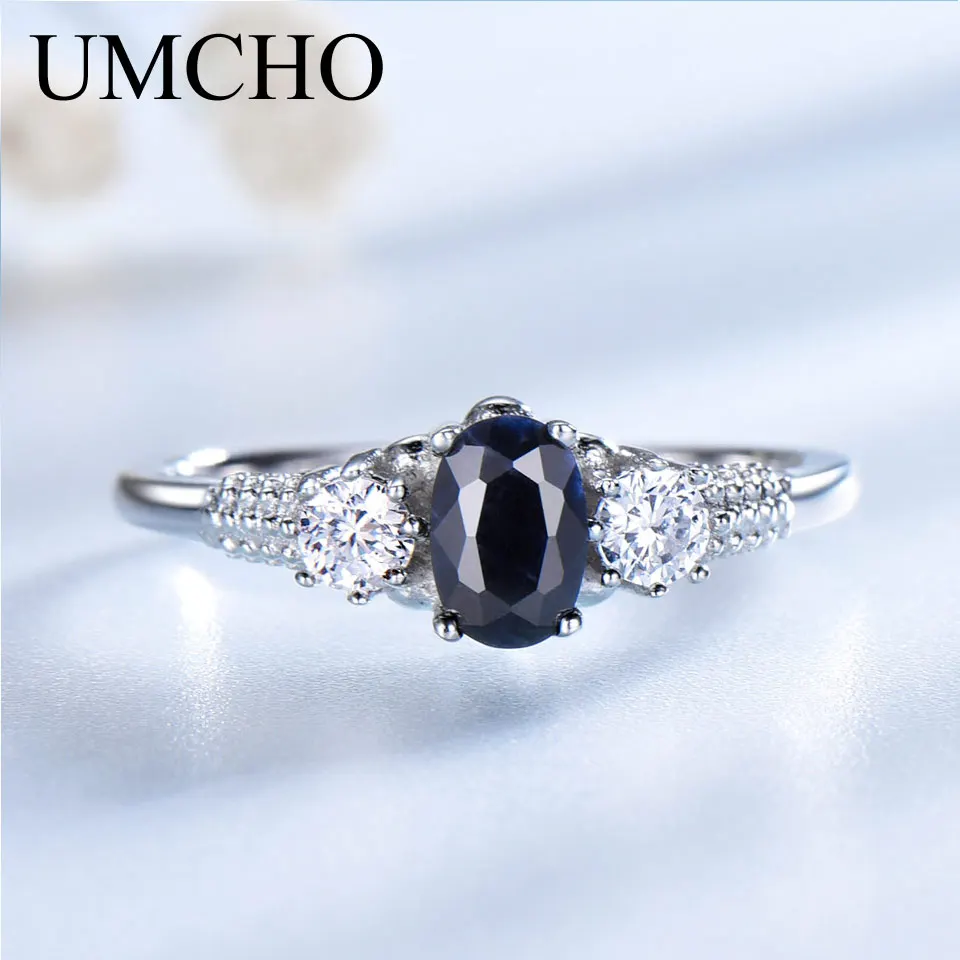 Женское кольцо из серебра 925 пробы с синим сапфиром|ring for|rings for womenrings women wedding |