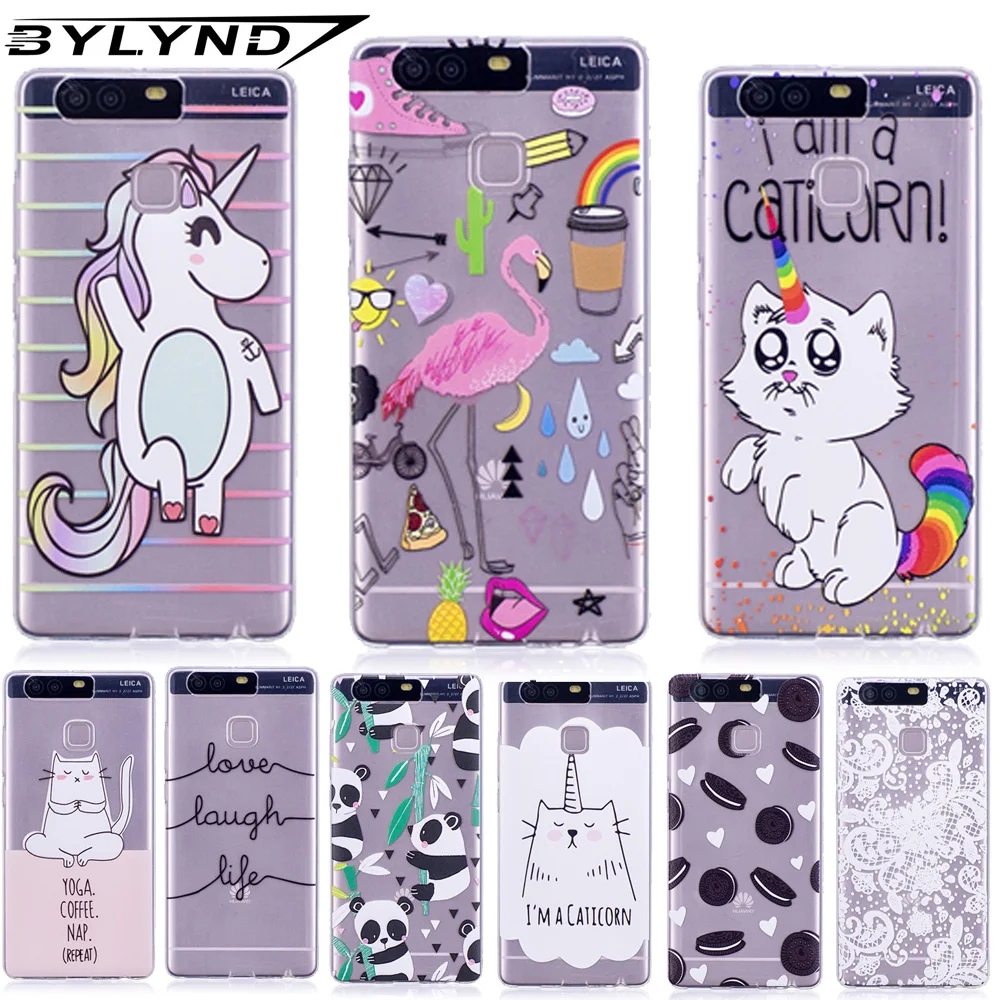 

Relief Painted Cover case for huawei p9 5.2 soft TPU back capa phone cases for huawei p9 EVA L09/L19/L29 Skin Coque Bumper Funda