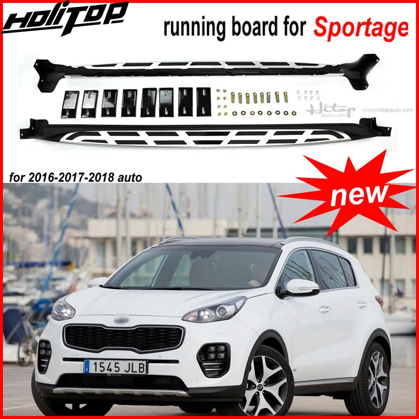 

HOT running board foot step pedal side step nerf bar for KIA Sportage KX5 2016-2019,two styles.ISO9001 quality factory,promotion