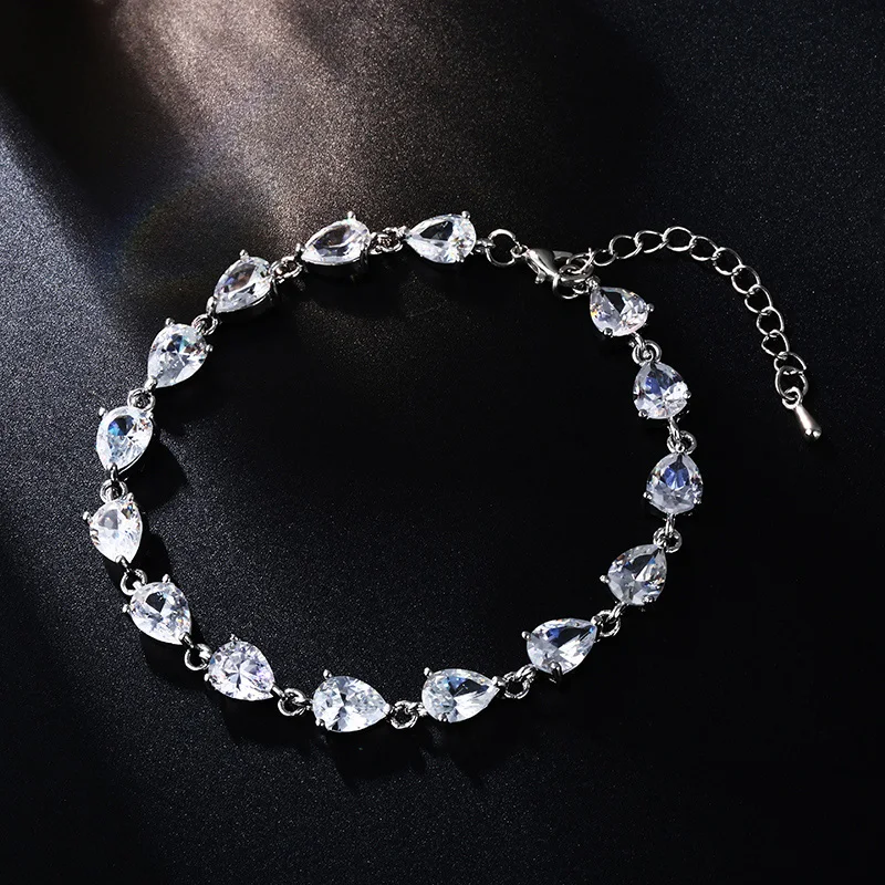 

FYM Fashion High Quality 2 Colors Crystal Luxury Bracelet Cubic Zirconia Bracelets Jewelry for Women Jewelry Party