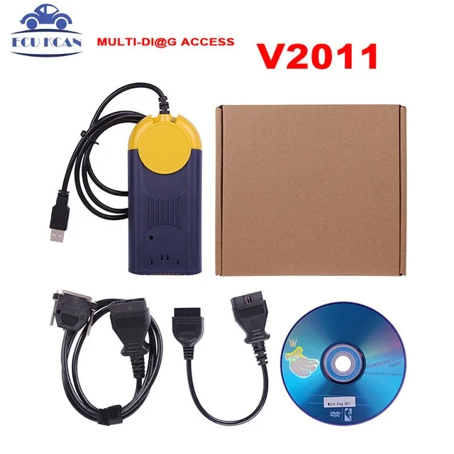 

DHL Free Shipping High quality V2011 Multi-Di@g Access J2534 Pass-Thru OBD2 Device actia multidiag Multi Diag Multi-Diag v2011