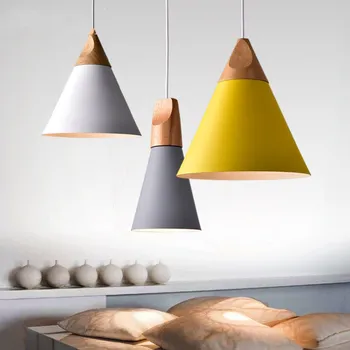 

Modern Nordic Pendant Lights LED Pendant Lamp Luminaire Hanglamp Aluminum lamp shade Luminaire living Room kitchen bar llight