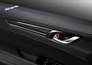 

Lapetus Auto Styling Inner Car Door Pull Handle Bowl Cover Trim 4 Pcs Carbon Fiber Look Fit For Mazda CX-5 CX5 2017 - 2020 ABS
