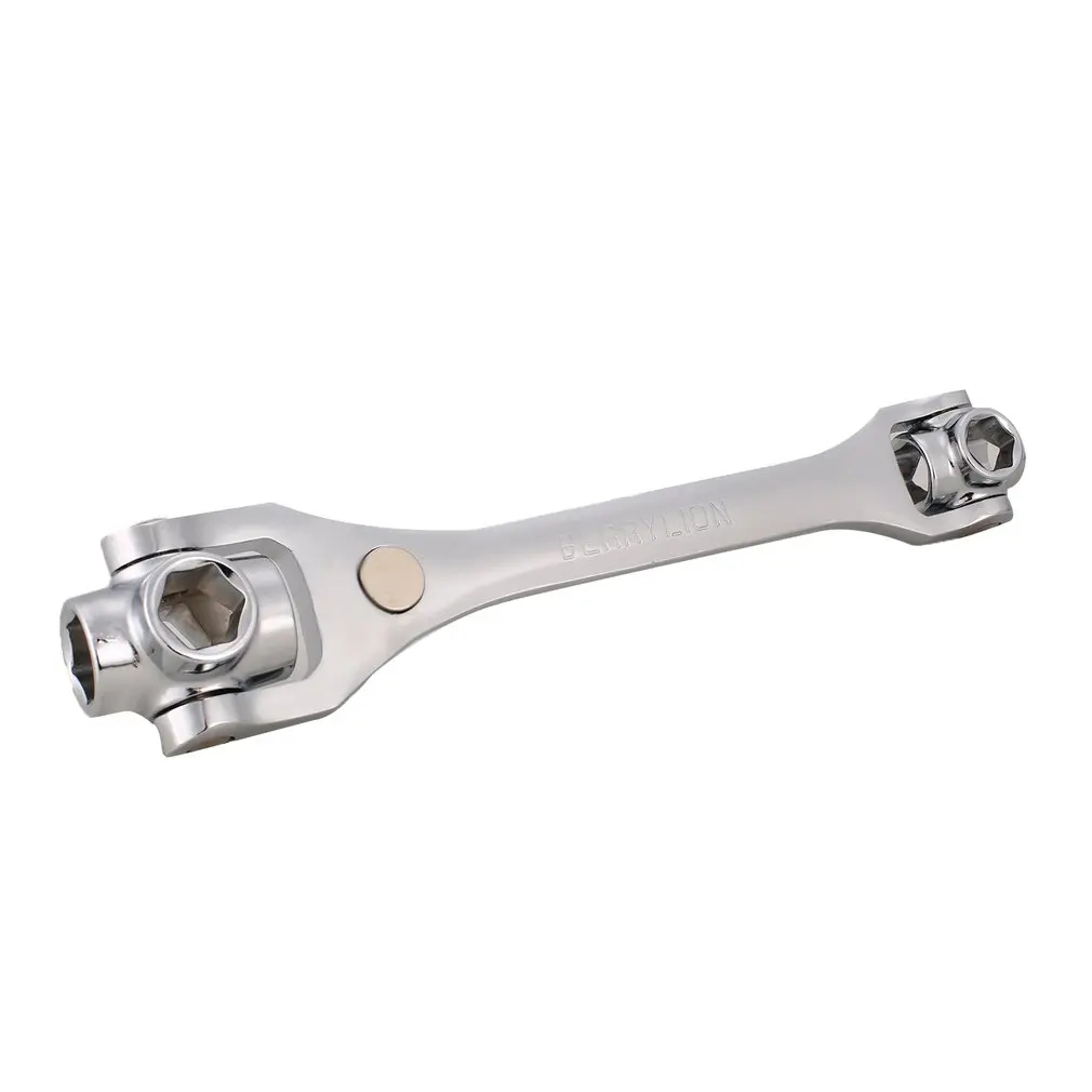 

BERRYLION 8 in 1 Socket Wrench Hex Cr-V Steel Hand Tools Repair Kit Torque Spanner Household Repairing Combination