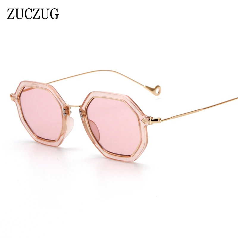 

ZUCZUG Small Sizes Polygonal Sunglasses Women Fashion Brand Double Frame Hexagonal Sunglasses Gradient color Eyewear UV400