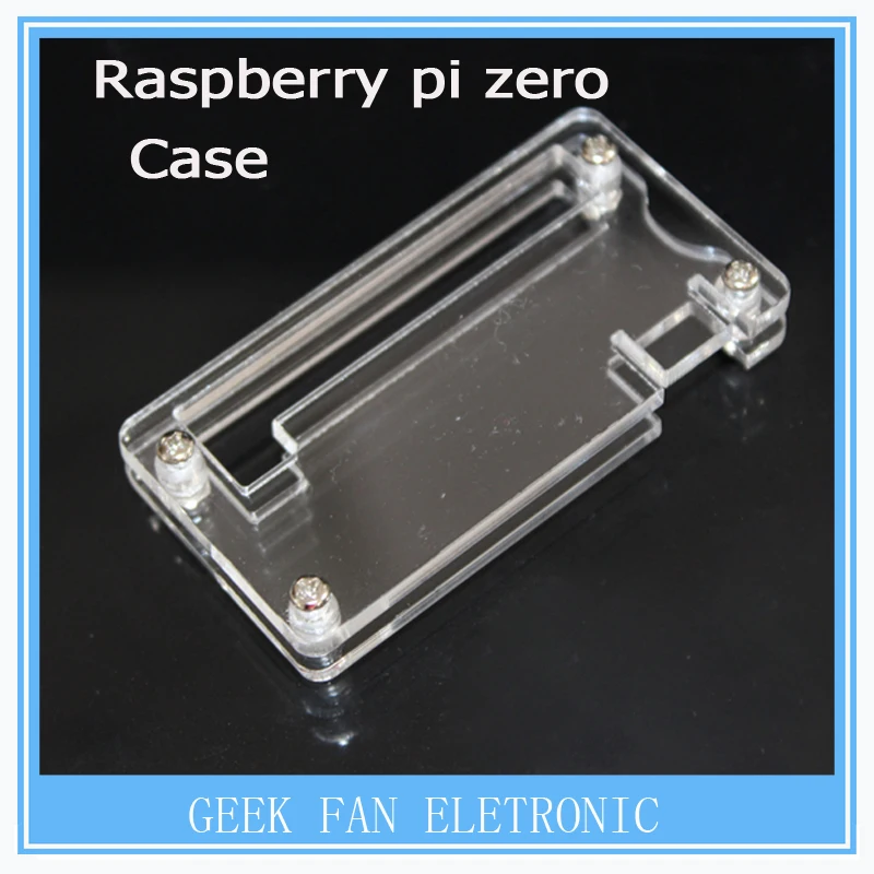 

Latest Raspberry Pi Zero Clear White Case Transparent Shell Acrylic Enclosure Box for RPI Zero Free Shipping