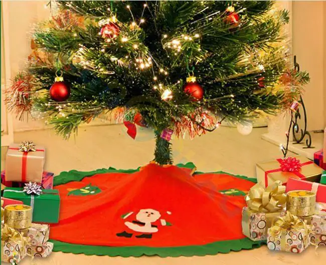 16 шт. нетканый фартук Санта Клауса Рождественская елка украшения для дома для отеля для бара рынок торговый центр рождественские украшения Дерево юбка 90 см