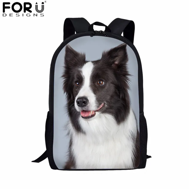 Z3655C FORUDESIGNS/сумка Border Collie для студентов, школьная сумка, наборы, милые животные, собака, печать, сумка для книг, детские школьные сумки для мальчиков, Mochila - Цвет: Z3655C