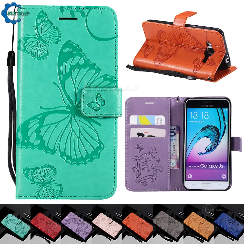 Flip Case for Samsung Galaxy J3 2016 SM J320F J320FN Case Phone Leather Cover for Samsung J3 2017 SM-J330FN SM-J330F/DS SM-J330F
