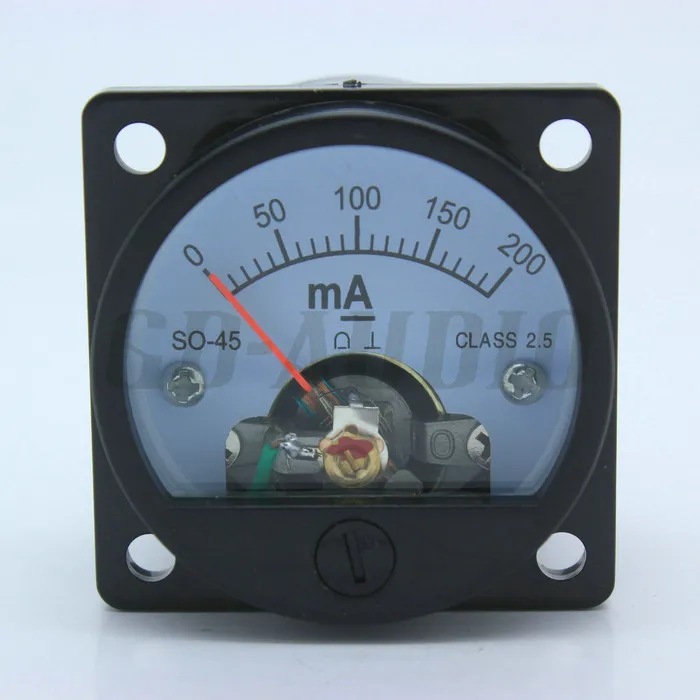 

SO-45 DC100MA DC200MA Amplifier DC Head Electromagnetic Pointer Type Ammeter Export Type
