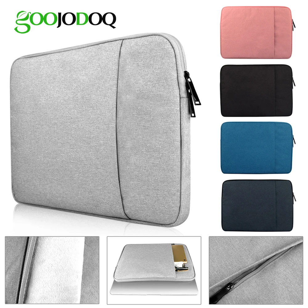 Notebook Laptop Sleeve Bag Pouch Case For Acer Dell HP Asus Lenovo Macbook Pro Reitina Air Xiaomi 11 13 12 14 15 GOOJODOQ