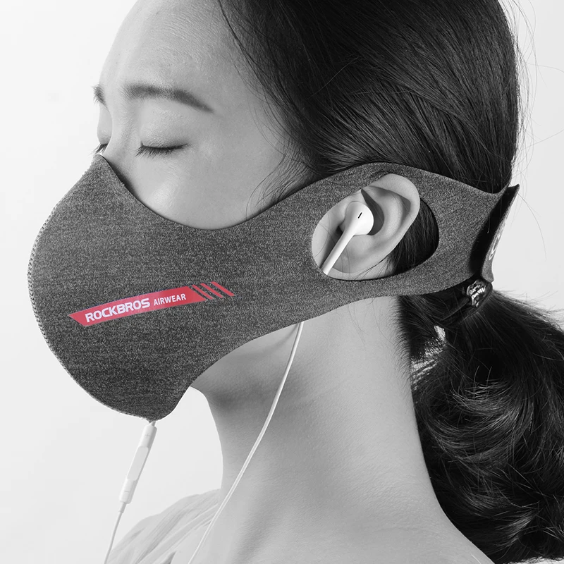 

ROCKBROS Bike Cycling Mask PM2.5 Protection Smog Mask Dustproof Outdoor Equipment High Elastic 5layer Breathable MTB Face Masks