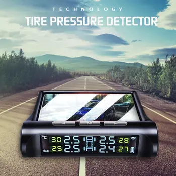 

New Tire Pressure Monitor Built-In External Tire Monitor Wireless Solar Detection TPMS qiang