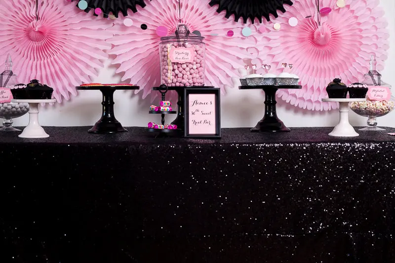 

Wholesale 10pcs/lot Black Sequin RECTANGULAR Tablecloth 90x132inch Sequin Table Cloth Wedding Party Banquet Supplies Decoration