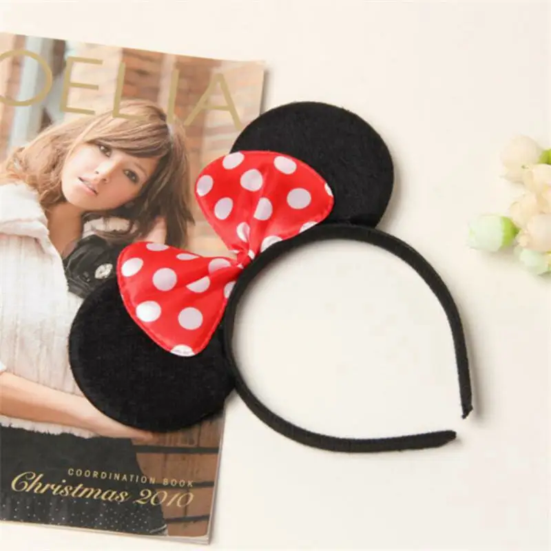 Buy 1pcs Mickey Mouse Minnie headband Cute Red Elsa