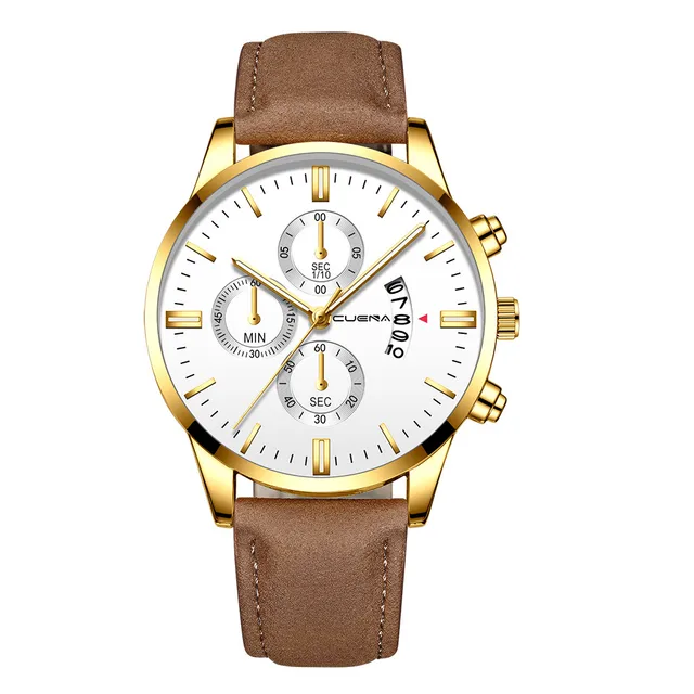 Man Crystal Stainless Steel Sport Analog Quartz Wrist Watch Top Brand Luxury Mens Business Sport Watch relogio masculino USPS -