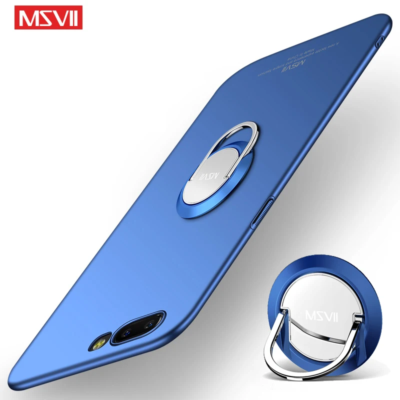 

For Oneplus 5 Case Msvii Finger Ring Slim Matte Coque Oneplus 5T Case One Plus 5T Car Magnetic Holder Cover 1plus5 Phone Cases