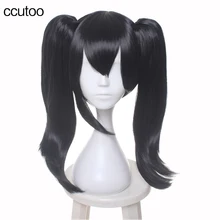 Ccutoo LoveLive! Love Live Nico язава Нико косплей, парик черный синтетический Для женщин волос со съемными чип "конский хвост