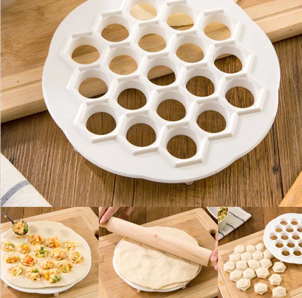 

1pcs 19 Holes Dumplings Maker Mold DIY Plastic Dumplings Tool Jiaozi Machine Dough Press Ravioli Maker Mould Pastry Tool
