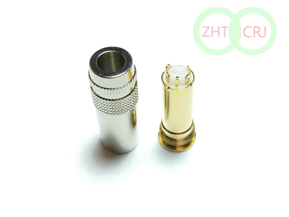 20pcs brass 4 4mm 5 Poles Female Full Balanced Headphone Plug adapter