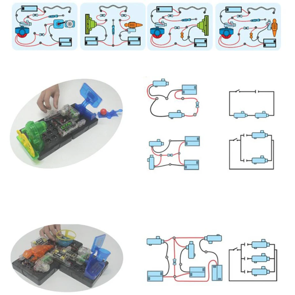 Electronics Learning Kits 125-in-1 DIY Electricity Experiment Model Physical Discovery Science Educational Toy