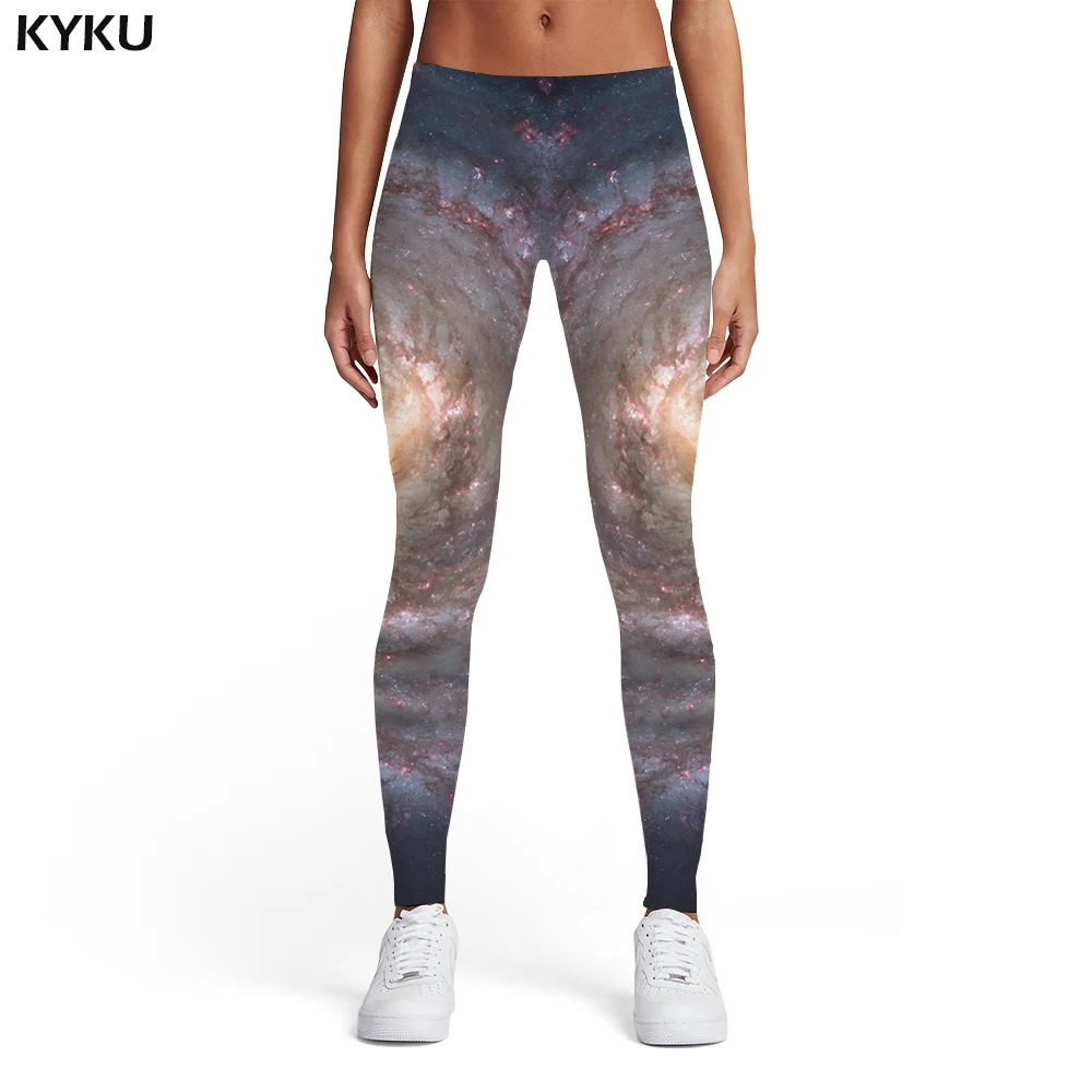 thigh highs KYKU Newspaper Leggings Women Character Leggins Black And White Ladies Gothic Elastic Sport Womens Leggings Pants Jeggings peach lift leggings Leggings