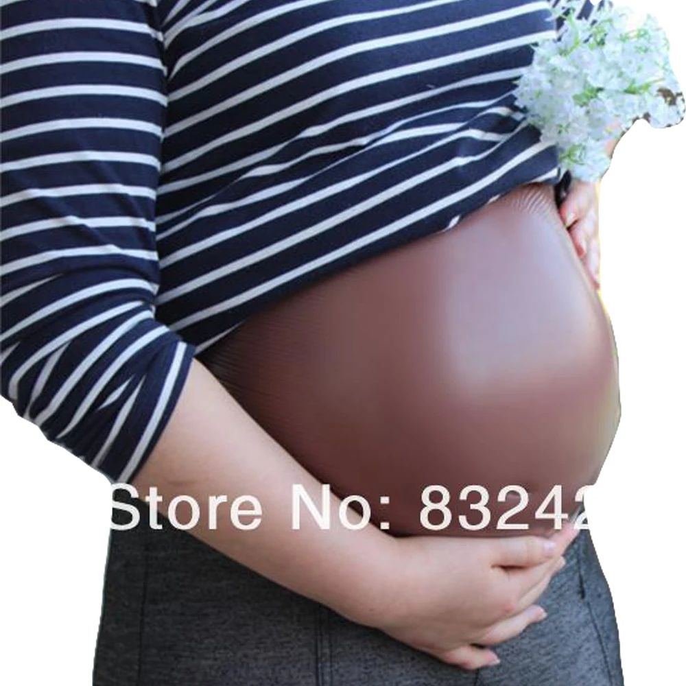 Large Twins 810 Month Black Fake Pregnant Belly For False Pregnancy