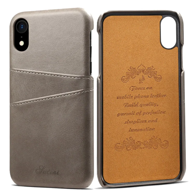 Luxury PU Leather Case For iPhone XS Max XR Fashion Card Holder Wallet Phone Back Cover For iPhone XS Max X 8 7 6S 6 Plus Case (4)