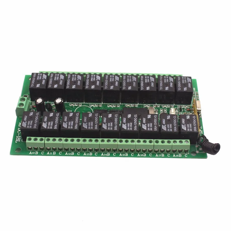 18CH 12V Wireless Remote Switch Relay 433Mhz315MHz Wireless Digital Remote Control Switch 12V 18CH Relay Module (5)
