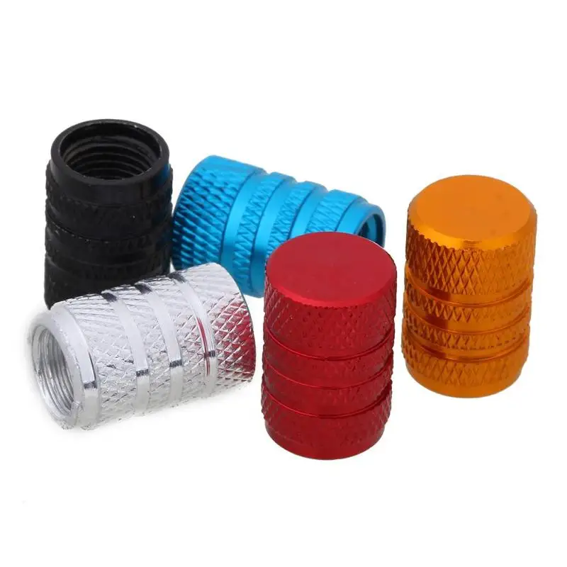 4Pcs Aluminum Alloy Car Tire Wheel Tyre Caps Valve Stem Dust Covers