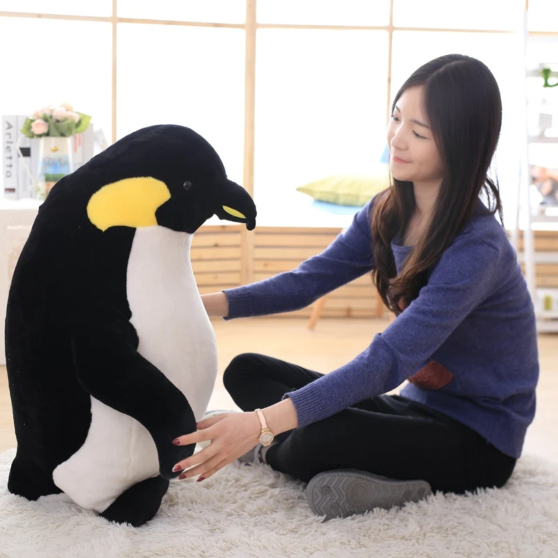 40-80 см мультфильм Пингвин плюшевые игрушки мягкие плюшевые животные черный пингвин кукла детская тканевая кукла детская подушка подарок