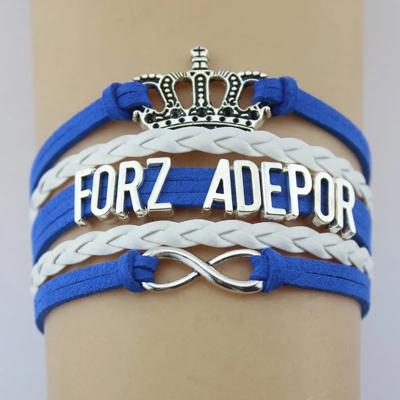 10 шт./лот Бесконечная любовь Роялс-менеджер Forz Adepor Корона очаровательный браслет регулируемые кожаные браслеты для женщин и мужчин ювелирные изделия