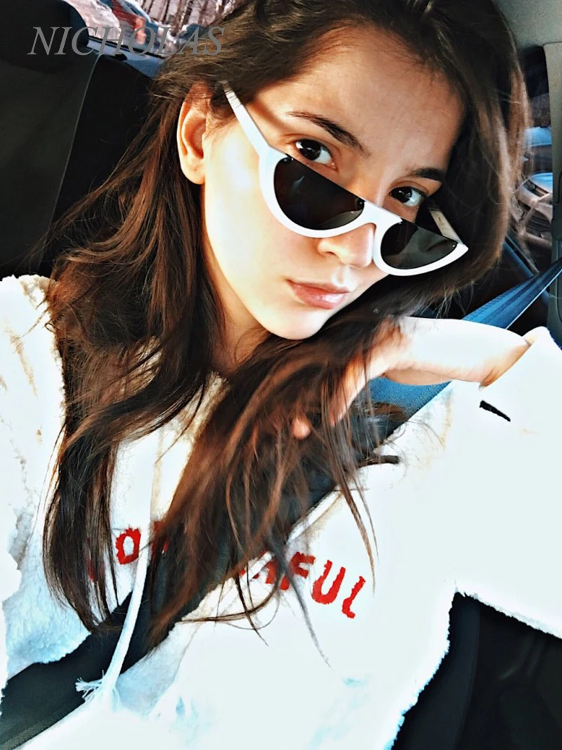

NICHOLAS Semi-Rimless Women Sunglasses Brand Designer Sun glasses Women Ladies Eyewear Oculos De Sol Feminino Lunette Soleil
