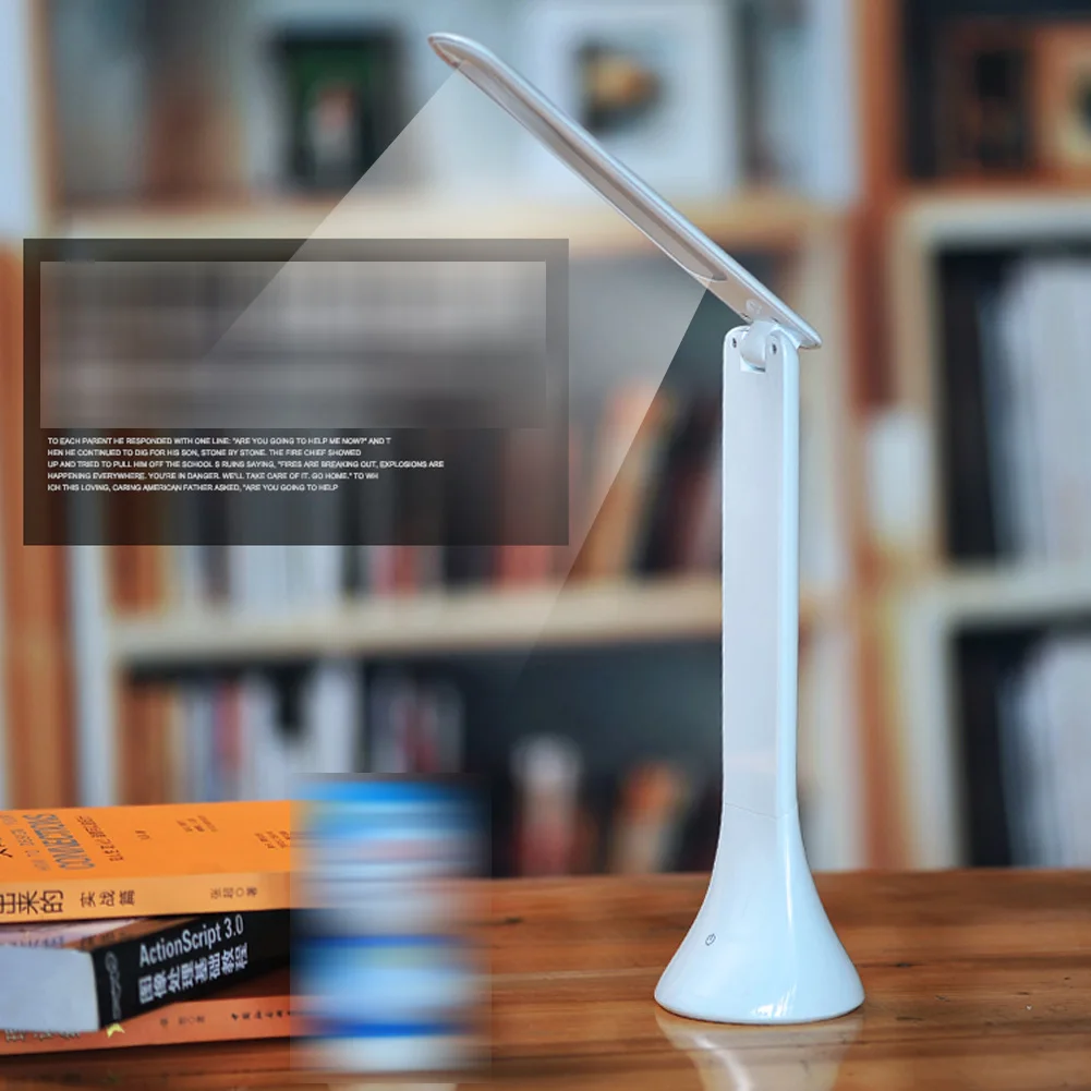 

LED Desk Lamp Table Lamp Rechargeable Touch Sensor Desktop Usb Lamp Dimmable Foldable LED Reading Light Drop Shipping