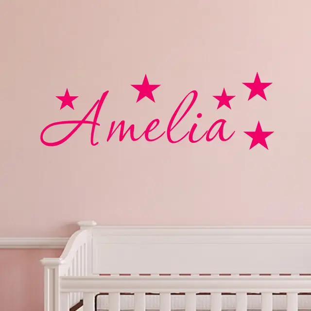 online shop jjrui personalized name stars wall art sticker mural