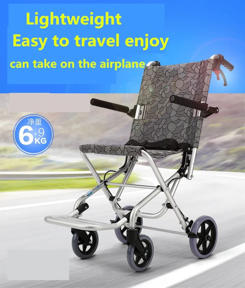 

Lightweight useful foldable manual wheelchair for disabled,old people